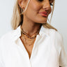 Thankful Babe Layered Necklace In Wine Image - 1