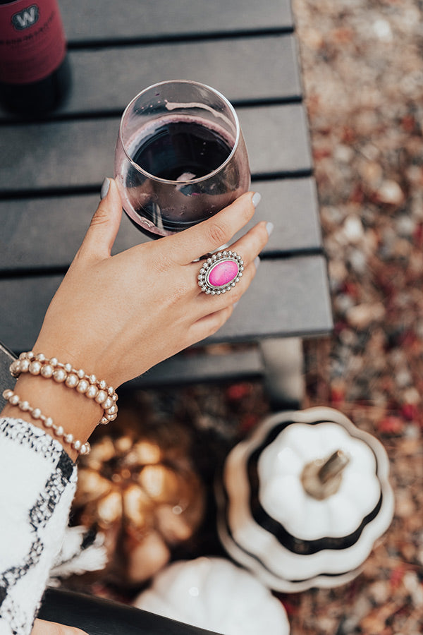 Cool Ambitions Ring In Fuchsia