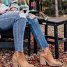 The Jackson Faux Leather Bootie In Brown Image - 1