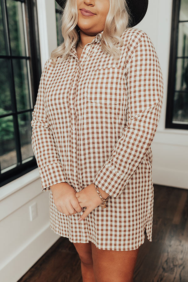 Count Your Blessings Gingham Dress Curves Image - 5