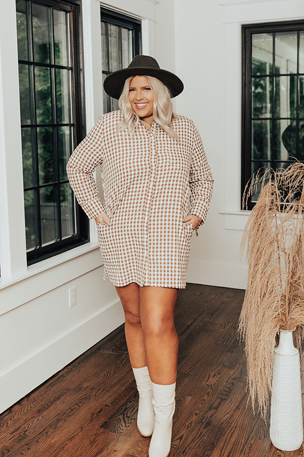 Count Your Blessings Gingham Dress Curves Image - 3
