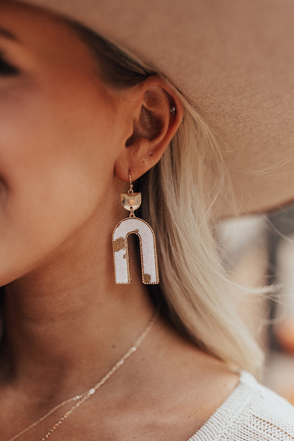 Central Park Perks Earrings In Ivory Image - 2
