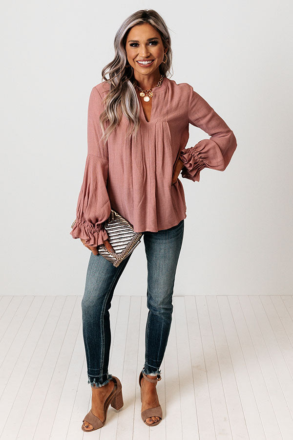 Santa Cruz Chic Shift Top In Blush Image - 1