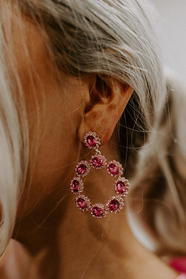 No Troubles, All Bubbles Earrings In Pink Image - 2