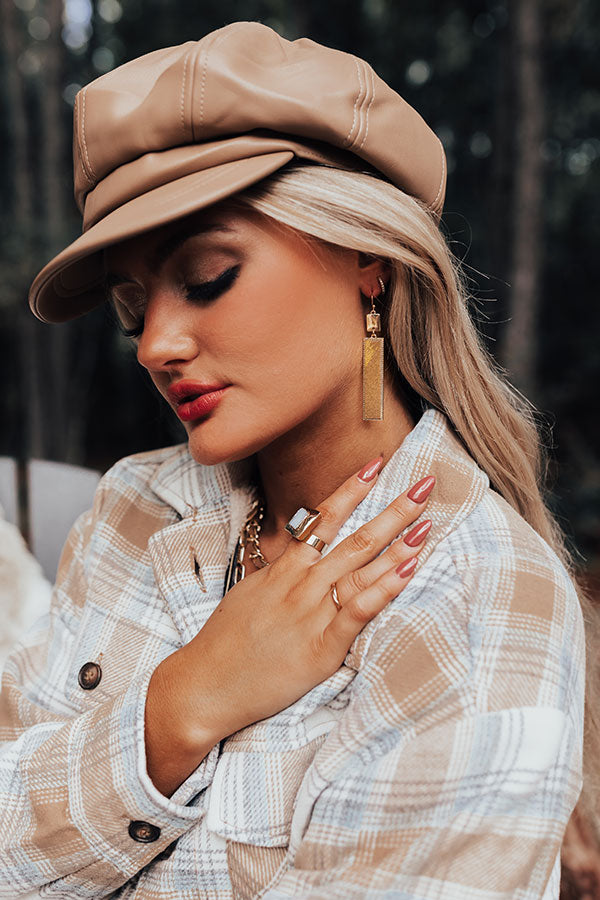 Total Flirt Earrings In Brown Image - 1