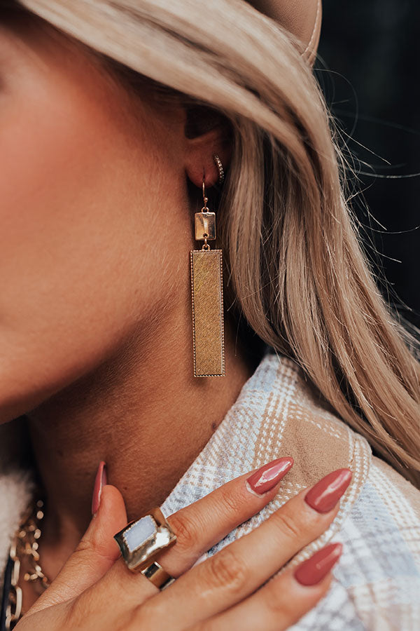 Total Flirt Earrings In Brown Image - 2