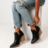 The Jackson Faux Leather Bootie In Black Image - 1