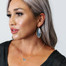 Kendra Scott Baroque Ella Gold Drop Earrings in Black Banded Agate Image - 1