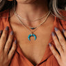 Kendra Scott Gemma Gold Triple Strand Necklace in Teal Labradorite Image - 1