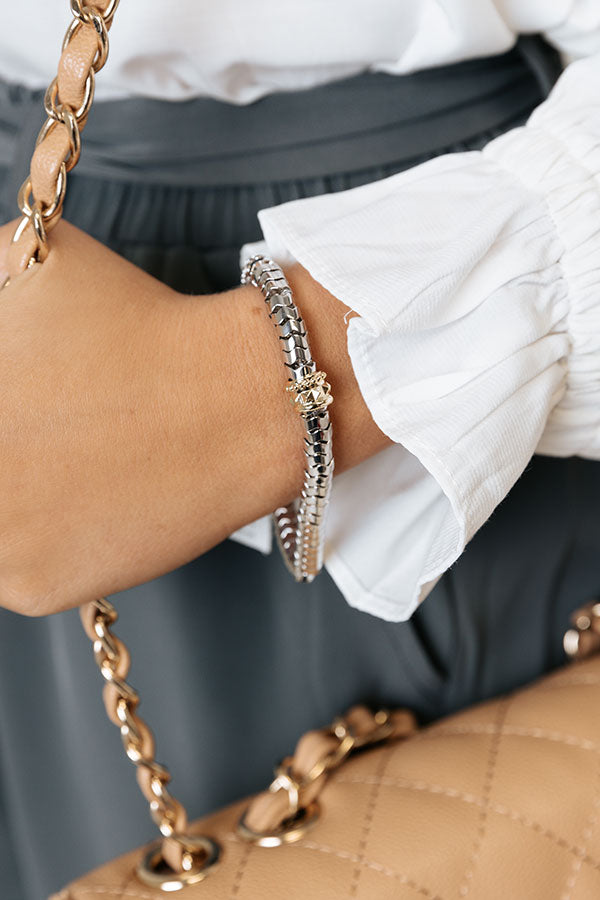 Kendra Scott Shiva Stretch Bracelet in Silver Image - 2