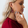 Kendra Scott Baroque Ella Gold Drop Earrings in Mauve Abalone Image - 1