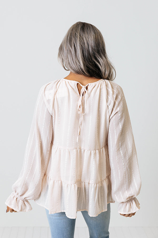 Infinitely Grateful Babydoll Top In Light Pink Image - 4
