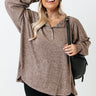 Mirror Image Shift Top In Taupe Curves Image - 1