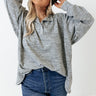 Mirror Image Shift Top In Grey Curves Image - 1