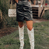 Remember Tonight Faux Leather Skirt Image - 1