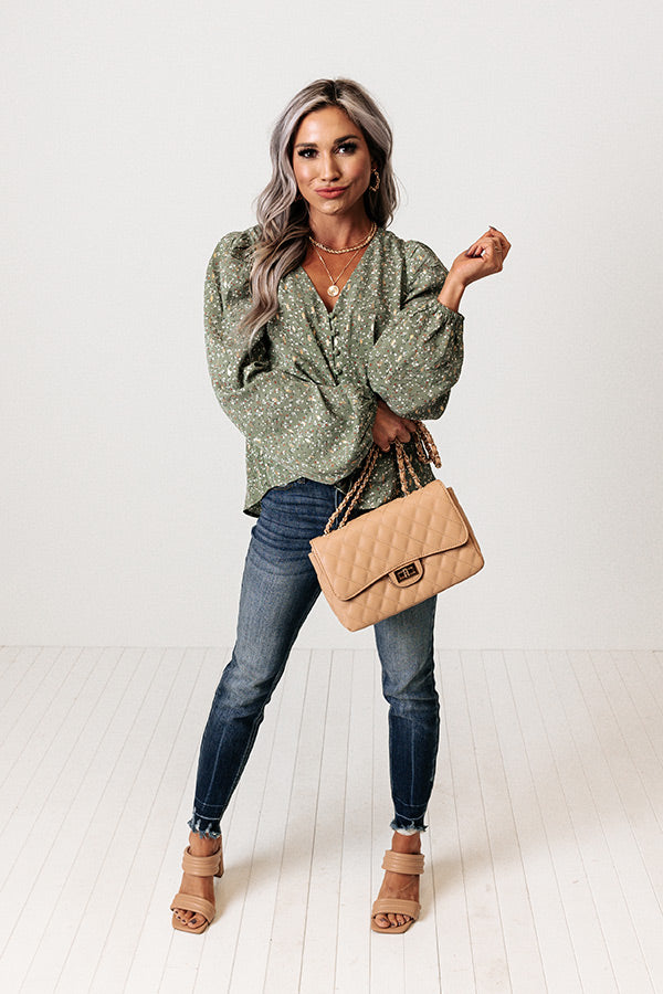Flirting For Fun Shift Top In Pear Image - 2