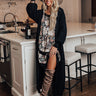 Cozy Honey Duster Cardigan In Black Image - 1