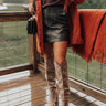 The Penny Faux Leather Skirt In Martini Olive Image - 1