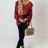 Soho Sweetness Shift Top In Wine Image - 1