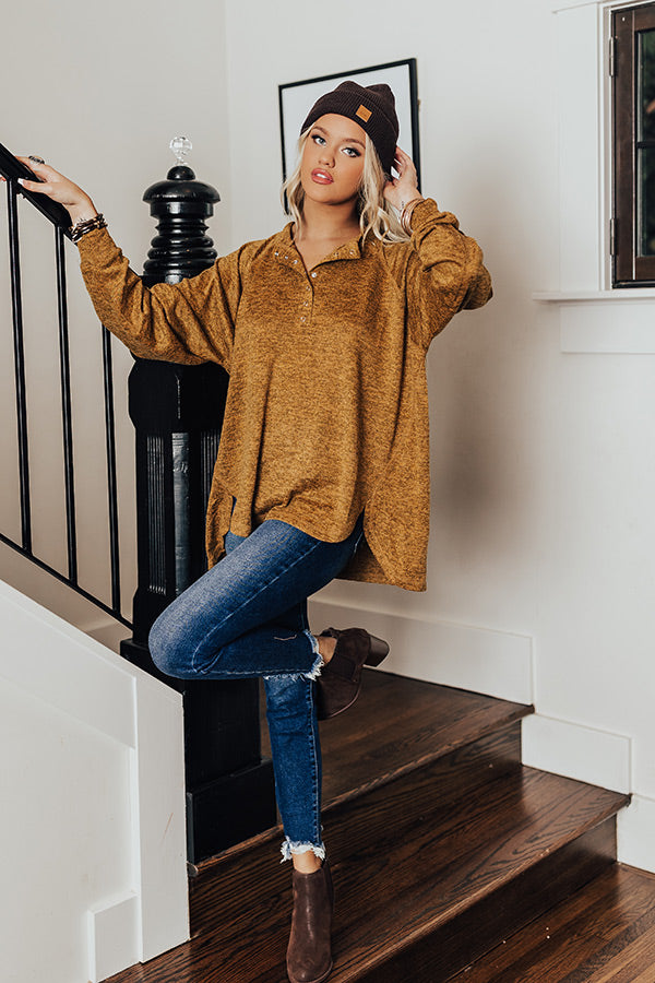 Mirror Image Shift Top In Mustard Image - 1