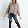 Mirror Image Shift Top In Taupe Image - 1