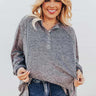 Mirror Image Shift Top In Dark Grey Curves Image - 1