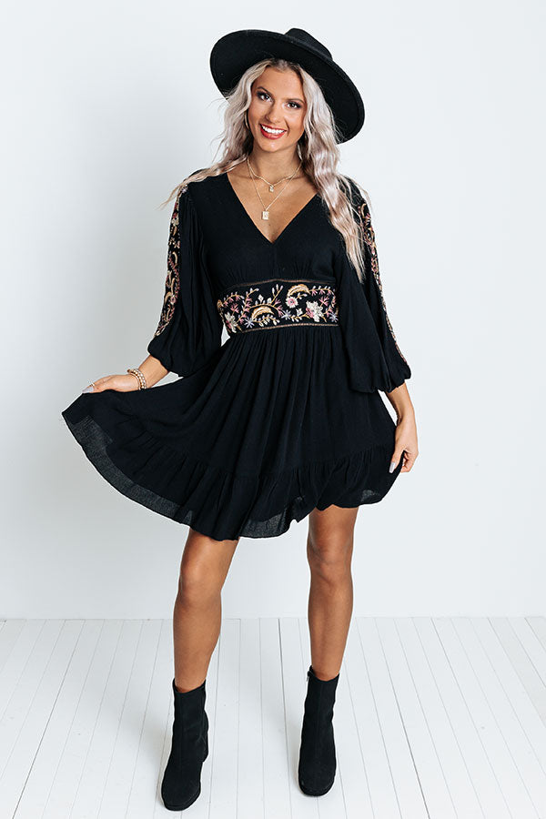 Prosecco And Poise Embroidered Dress Image - 4