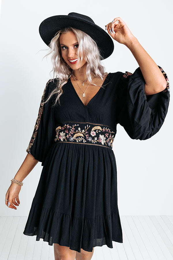 Prosecco And Poise Embroidered Dress Image - 3