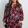 Broadway And Bubbly Floral Shift Dress Curves Image - 1