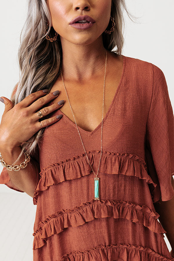 Most Likely To Fall In Love Necklace In Turquoise