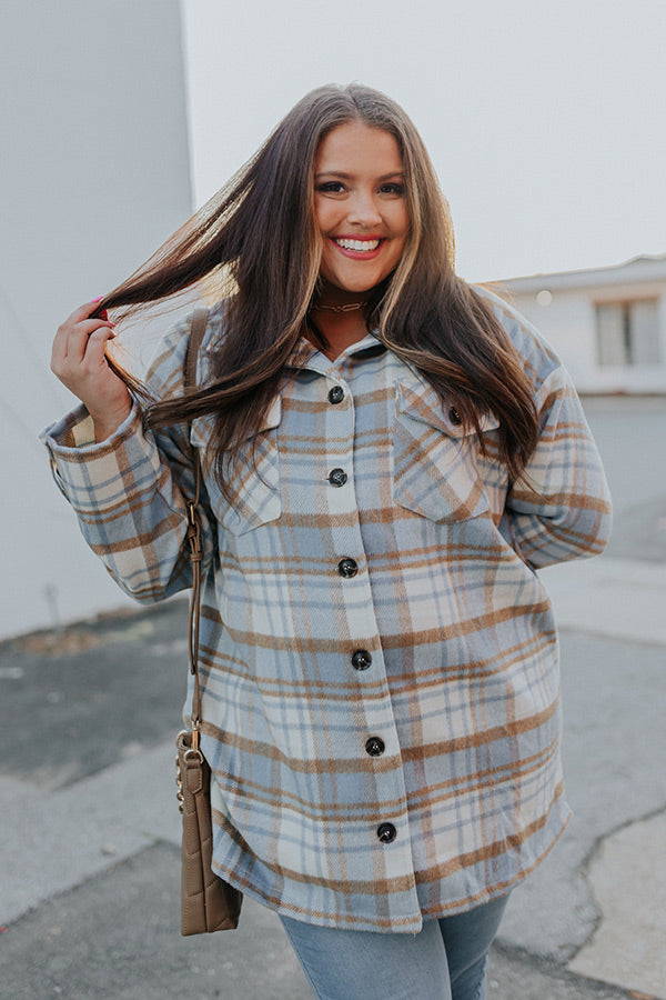 Dakota Views Plaid Jacket Curves