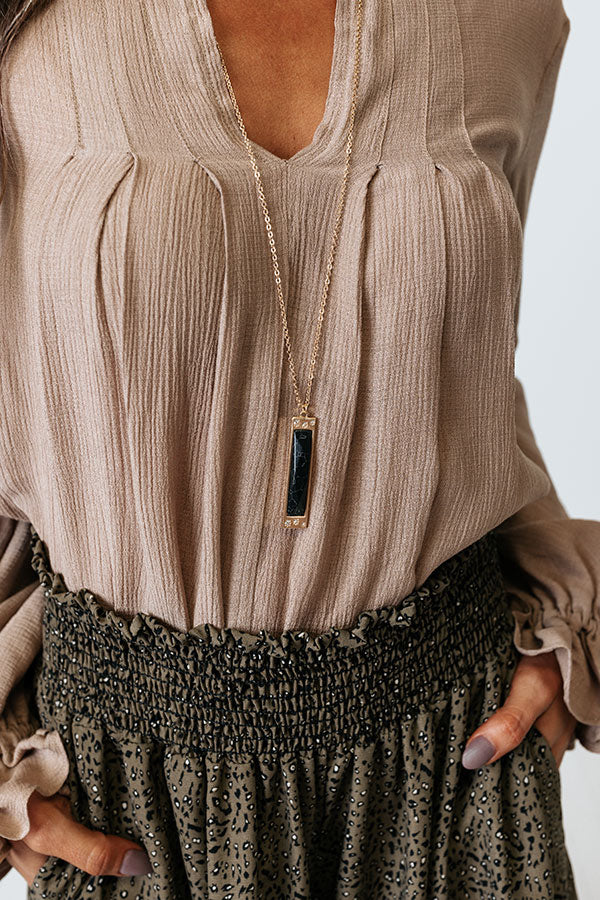 Most Likely To Fall In Love Necklace In Black