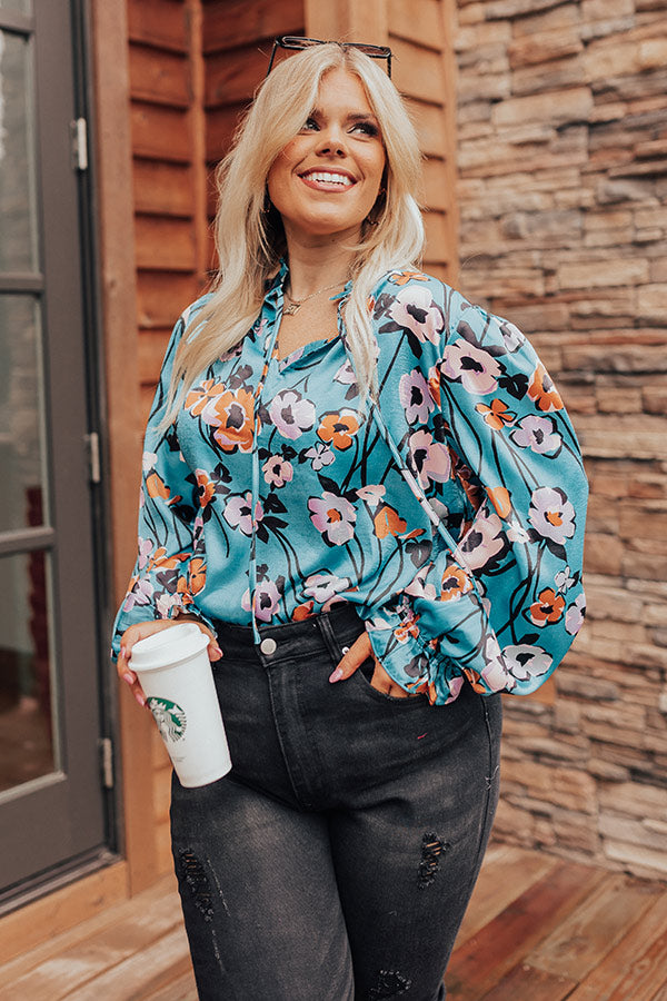 Cafe On Broadway Floral Shift Top Curves Image - 1