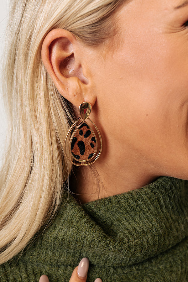 Every Night Is A New Adventure Earrings In Leopard Print Image - 2