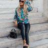 Cafe On Broadway Floral Shift Top Image - 1