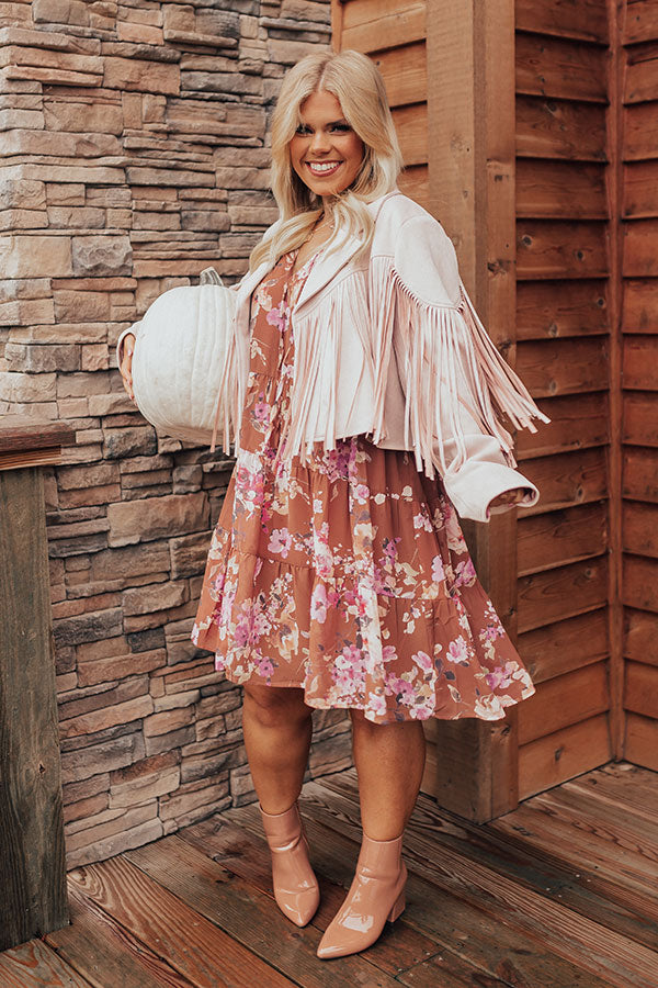 Easy To Please Floral Shift Dress Curves Image - 4
