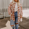 Coffee Aroma Plaid Jacket Curves Image - 1