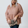 Infinitely Grateful Babydoll Top In Latte Curves Image - 1