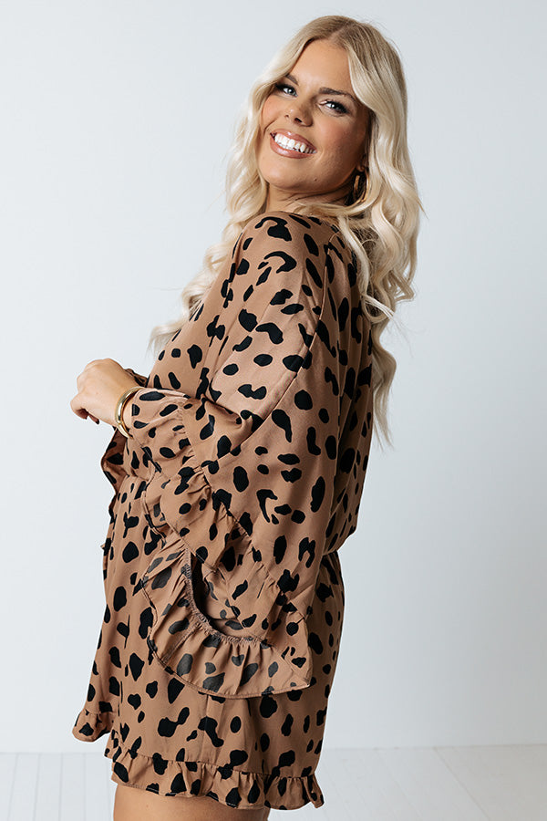 Extra Fabulous Leopard Romper Curves Image - 2