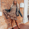 Chic Sweetheart Leopard Shift Dress in Mocha Image - 1