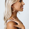 Genuine Love Hoop Earrings In Stone Image - 1
