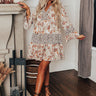 Fall Delight Floral Babydoll Dress In Birch Image - 1