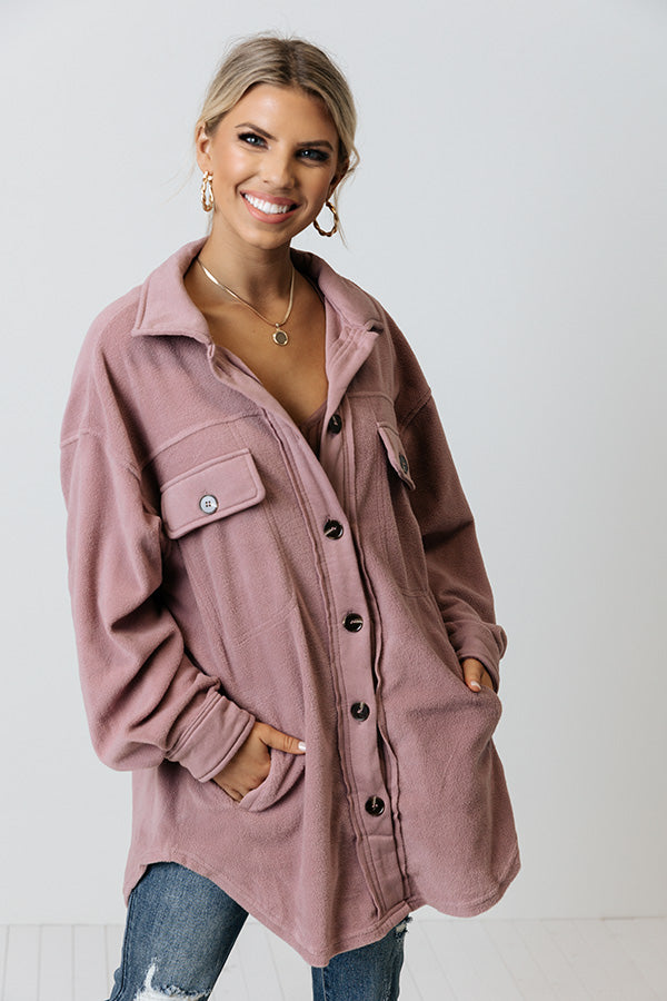 Honey So Snuggly Jacket in Purple Image - 1