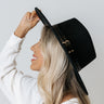 Unseen Beauty Felt Fedora In Black Image - 1