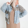Drive Them Wild Distressed Denim Jacket Curves Image - 1