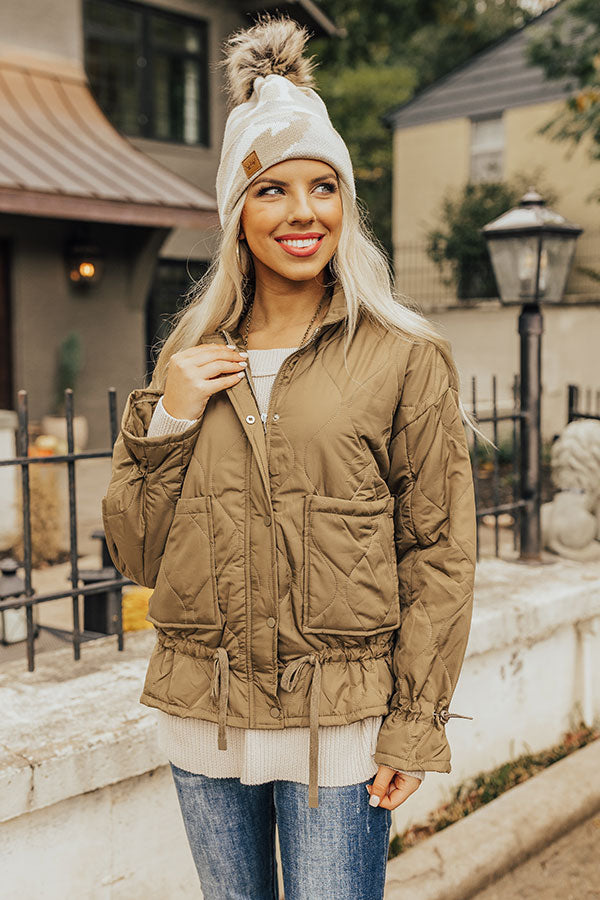 Ski Run Jacket In Martini Olive Image - 2