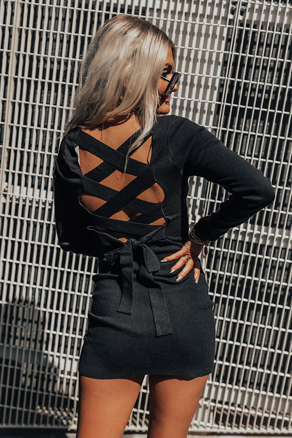 Spotlight Town Sweater Dress Image - 4