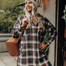 Central Park Perks Plaid Dress In Navy Image - 1