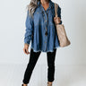 Living Downtown Chambray Top Image - 1