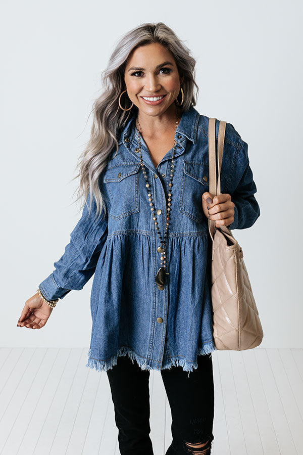 Living Downtown Chambray Top Image - 2